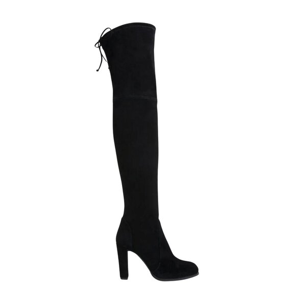 Stuart Weitzman Black Suede Highline Black Over The Knee Boots 39.5 - Picture 1 of 3